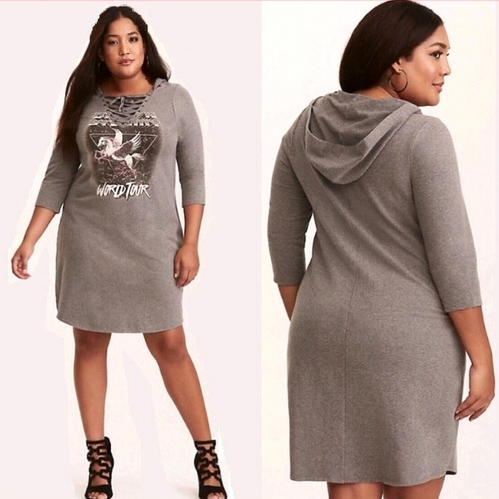 NWT Torrid Sweatshirt Dress sz 0-12